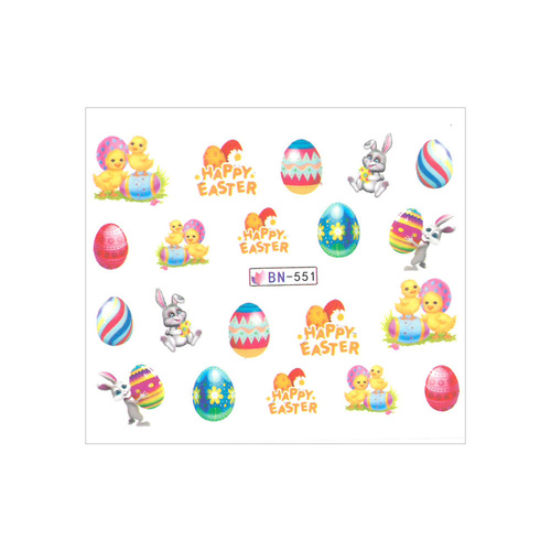 Easter Water-Slide Nail Stickers BN-551