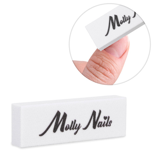 Mini-Doppelseitige Poliermaschine „Buffer 180/240“ von MollyNails, weiß, 15 Stück