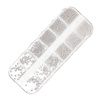 Kasetka z ozdobami bulion Molly Nails srebrny silver 1000 sztuk