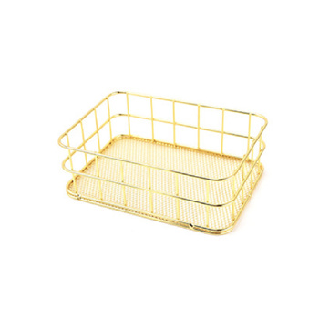 Metalowy organizer koszyk gold Nr 2
