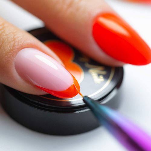 10+1gratis Pasta do zdobień ProArt Paste Molly Nails Orange Neon HEMA/Di-HEMA Free 5g Nr 8