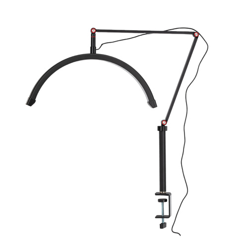 Lampa kosmetyczna LED łuk 20W biurkowa bezcieniowa czarna DZ-M3X