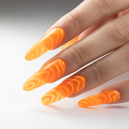 5+1gratis Kolorowy top bez przemywania top no wipe Crystal Glass Molly Nails Orange HEMA/Di-HEMA Free 10g