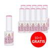 10+1 gratis Smalto ibrido LED/UV Gel Polish Pinks Sweet AlleLac senza HEMA/Di-HEMA 6 g