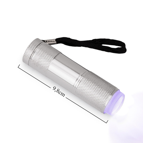 Mini latarka LED/UV 9W do paznokci ze stemplem do stampingu