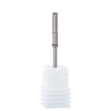 Perno portante in acciaio per cappucci abrasivi da 46,5 mm, color argento, con dentellature