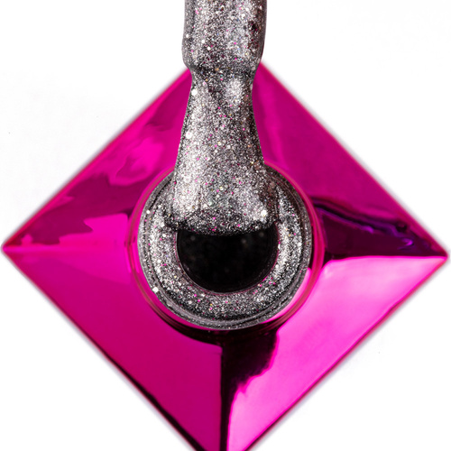 Magnetischer Hybridlack mit Cat-Eye-Effekt „Cat Eye Foxy Eyes Multicolor Chrom“ von MollyLac, 10 g, Nr. 558
