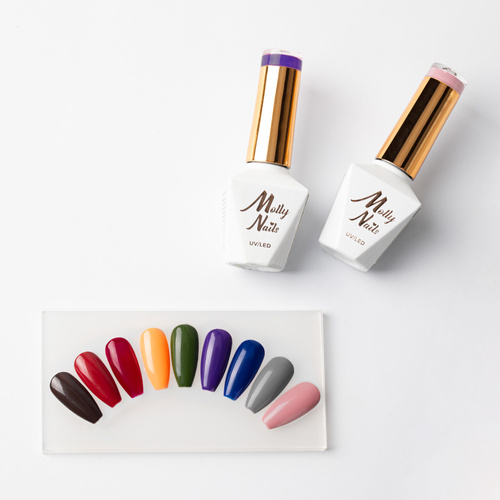 5+1 in omaggio Smalto ibrido LED/UV Gel Polish The Trend Edit n. 300 Dark Chocolate MollyNails senza HEMA/Di-HEMA 8 g