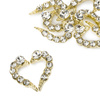 Molly Nails white diamond 3D heart nail decorations, 10 pcs