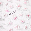 10+1gratis Naklejki do paznokci 5D samoprzylepne kwiaty MO-517 Molly Nails