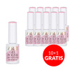 10+1gratis Lakier hybrydowy LED/UV Gel Polish Pinks PI4 Pastel AlleLac HEMA/Di-HEMA Free 6g