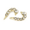 Ozdoby do paznokci serce 3D Molly Nails white diamond 10 szt