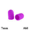 Capuchons pour pédicure 7 mm, grain 60, 100 pièces, ABS Podo Allemed, violet Purple