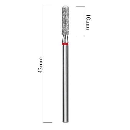 Staleks Pro Expert Red 2.5/10 mm Rounded Diamond Cylinder Bits