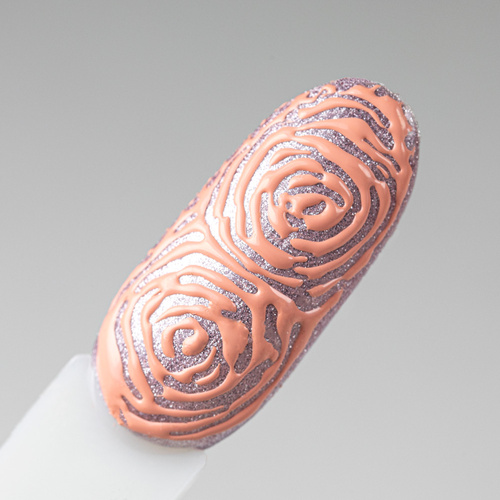 10+1gratis Creative Flow Color Gel  - kreatywny NailArt żel do efektu topniejących, miękkich wzorów Molly Nails Soft Peach HEMA/Di-HEMA free 5 g