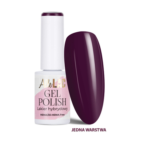 Гібридні лаки LED/UV Gel Polish Purples P8 Deep Berry AlleLac без HEMA/Di-HEMA, 6 г