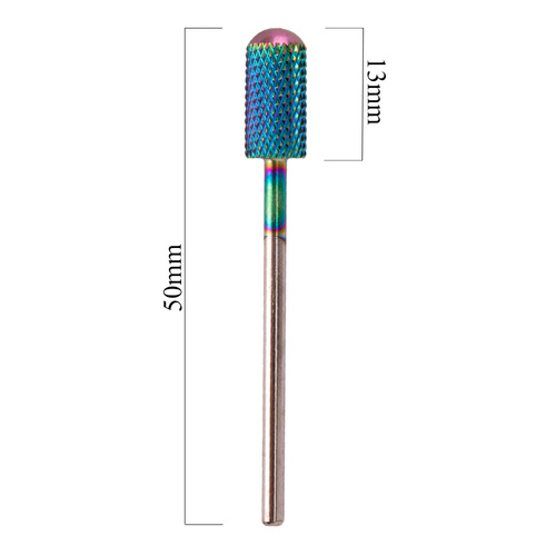 Professioneller Kobalt-Wolfram-Fräser, Regenbogenmodell, Barrel Smooch Top M 3/32" Nr. 5