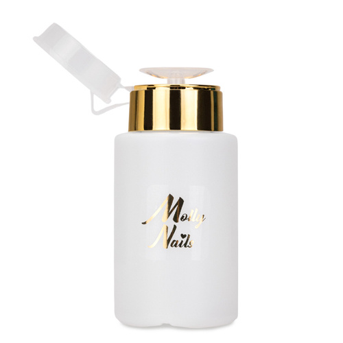 Dozownik z pompką na płyny Molly Nails złoty 150 ml