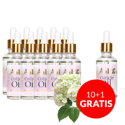 10+1 безкоштовно Олія для кутикули з крапельницею AlleLac з ароматом Bloom Touch, 50 мл