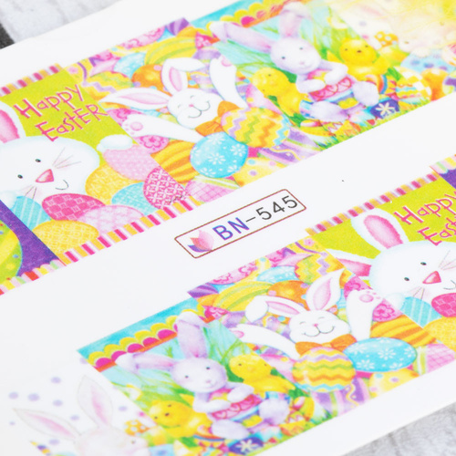 Pegatinas acuáticas para uñas de Pascua BN-545