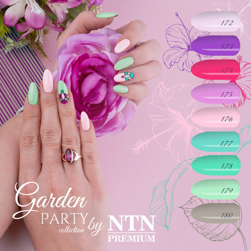 10 + 2 gratis LED/UV-Hybridlack NTN Premium Garden Party Collection 174 HEMA/Di-HEMA-frei 5 g