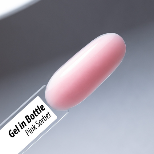 Żel budujący w butelce z pędzelkiem Gel in Bottle Molly Nails Pro Salon Pink Sorbet HEMA/Di-HEMA Free 15g