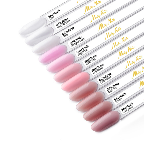Żel budujący w butelce z pędzelkiem Gel in Bottle Molly Nails Pro Salon Biscotti HEMA/Di-HEMA Free 15g