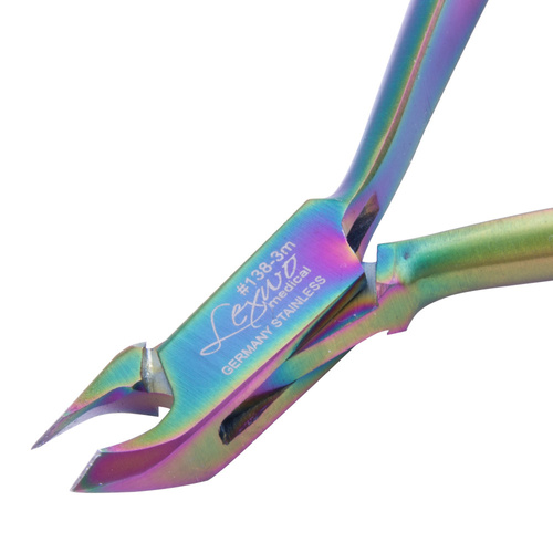 Pince à cuticules professionnelle Lexwo multicolore 138-3 mm