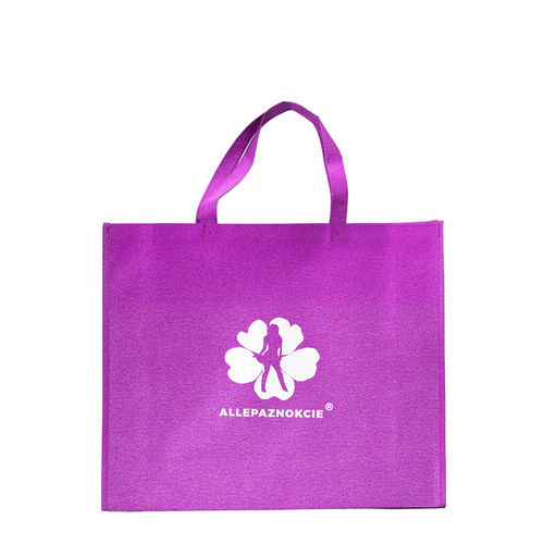 Purple shopping bag Allepaznokcie