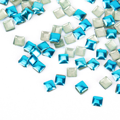 ShinePins: borchie lisce, decorazioni scintillanti per unghie, quadrate, grandi, NTN Premium n. 12, 5 g
