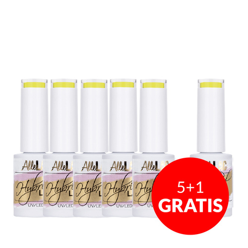5+1gratis Lakier hybrydowy AlleLac Over the Rainbow 5g Nr 81