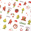 Autocollants pour ongles fins et autocollants sur le thème du Grinch pour Noël MS-C263
