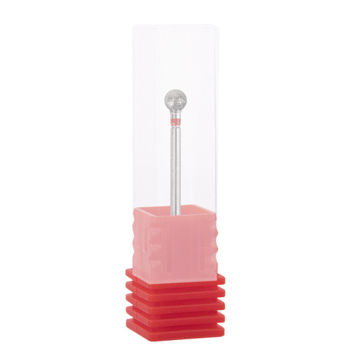 Diamant-Kugelfräser, 5 mm, rot, fein