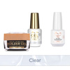 MollyNails PRO MATCH SYSTEM 2+1 Clear 2 builder gels + Doctor Top 15g