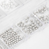 Kasetka z ozdobami bulion Molly Nails srebrny silver 1000 sztuk