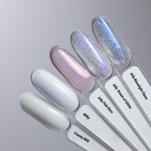 Aufbaugel Limited Edition Jelly Dream of Glitter NTN Premium HEMA-frei 30 g