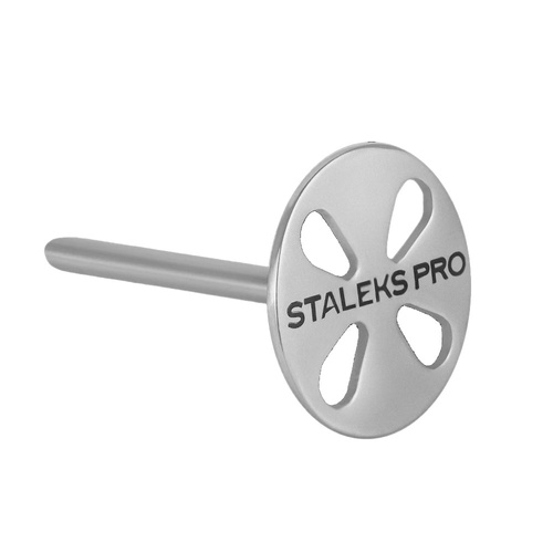 Подовжений диск для педикюру PODODISC Staleks Expert, комплект: штифт, диск + накладки, змінні диски L 180, зернистість 25 мм, 5 шт.
