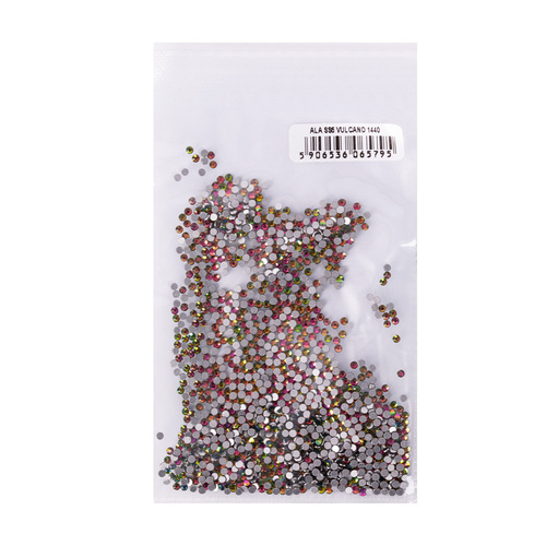 Strass per unghie in vetro SS5 Vulcano, circa 1440 pezzi, confezione