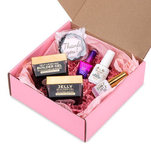 PRO MATCH SYSTEM 4+1 Cherry Blossom: 3 гелі LED/UV: Jelly&SelfLeveling;&Gel; у флаконі + База + Doctor Top 15 г БЕЗКОШТОВНО