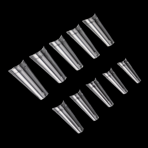 Nagelverlängerungs-Tips für schnelles Arbeiten: Nail Tips NTN Premium Ballerina, kurze Tasche, 100 Stück