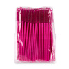 Nylon-Wimpernbürste, rosa – rosa Stäbchen, 50 Stück