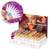 Pakiet 54 sztuki: 45 lakierów hybrydowych Molly Nails Choco Dream Hema/di-Hema free 8g + 9 baz i topów, wzornik, ekspozytor