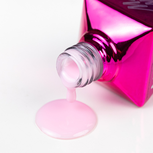 10+1 gratis Top Milky MollyNails, smalto lattiginoso no wipe senza risciacquo, Milky Blush, senza HEMA/Di-HEMA, 10 g