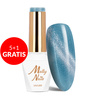 5+1 gratis Smalto ibrido Molly Nails Cat Eye Womanity Maledives senza HEMA/Di-HEMA 8 g n. 446