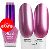 10 + 1 gratis. Esmalte clásico MollyLac Mirror, efecto espejo/metalizado, n.º 06, 10 ml