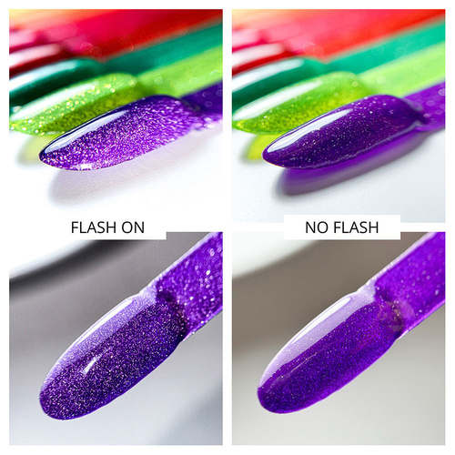 Vernis hybride Molly Nails Flashing Lights Neon Fig Fiction sans HEMA/Di-HEMA, 8 g, n° 648