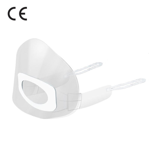 Mini protector facial para labios y nariz Mouth Shield: mascarilla transparente antivaho, 5 unidades, talla S/M