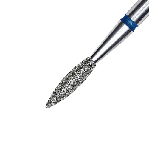 Frez diamentowy płomyk ostry niebieski Staleks Expert 2,1/8mm
