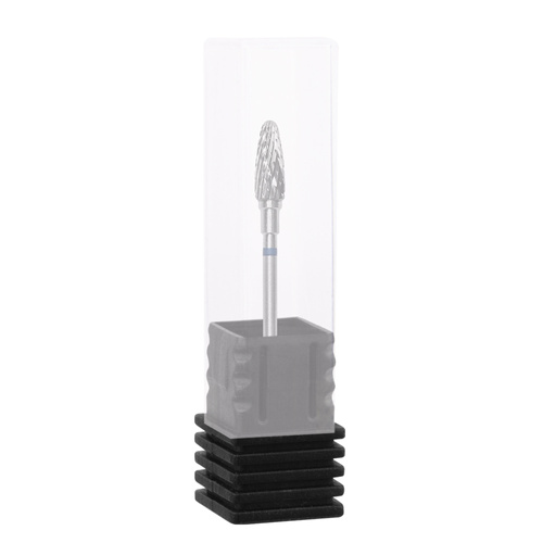 Staleks Pro Expert Blue Round-Cone Carbide Cutter, 5/13 mm