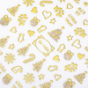 Adhesivos para uñas autoadhesivos navideños dorados Molly Nails TH-1456
